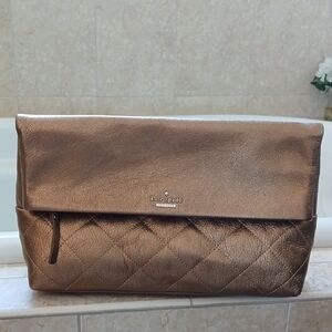 Kate Spade Metallic Bronze Quilted Bag